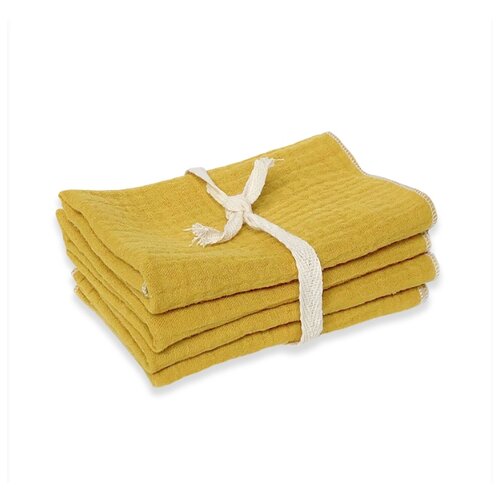 фото Муслиновые салфетки mustard 25х25 см 4 шт. mjolk