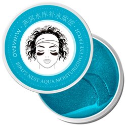 Minabao Гидрогелевые патчи с экстрактом ласточкиного гнезда Bird's Nest Aqua Moisturizing Eye Patch