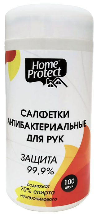 Home Protect Влажные салфетки антибактериальные в тубе