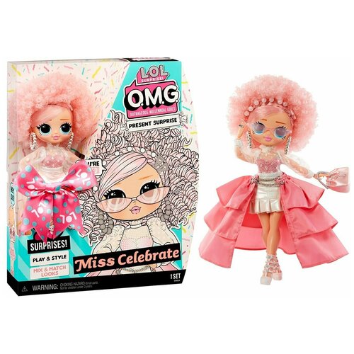 Кукла L.O.L. Surprise! OMG Birthday Doll Miss Celebrate . кукла lol серия omg miss independent fashion doll 20 сюрпризов mga entertainment