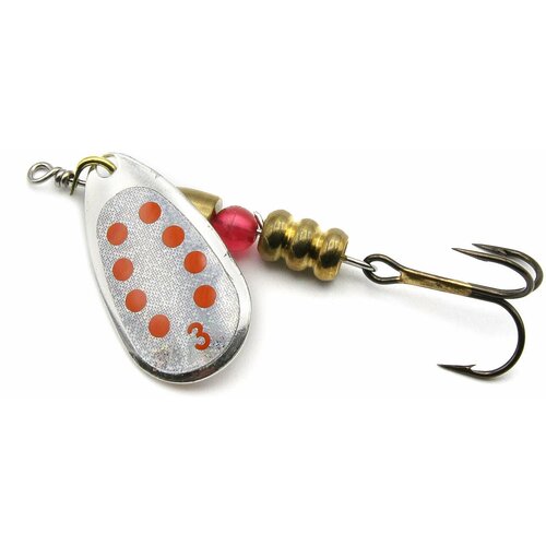 фото Комплект вращающихся блесен fishycat bretton holo - №3 / shsrd ( упаковка 5 шт. ) - французские блесны для рыбалки бреттон