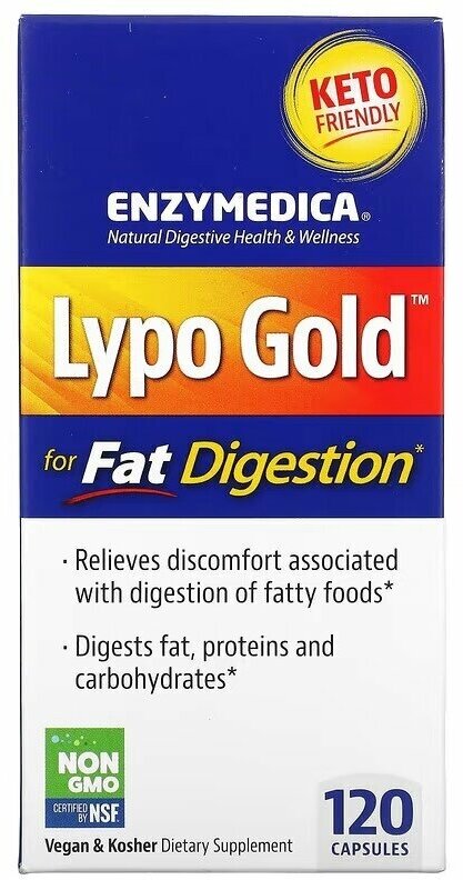 Enzymedica Lypo Gold 120 капсул (Enzymedica)