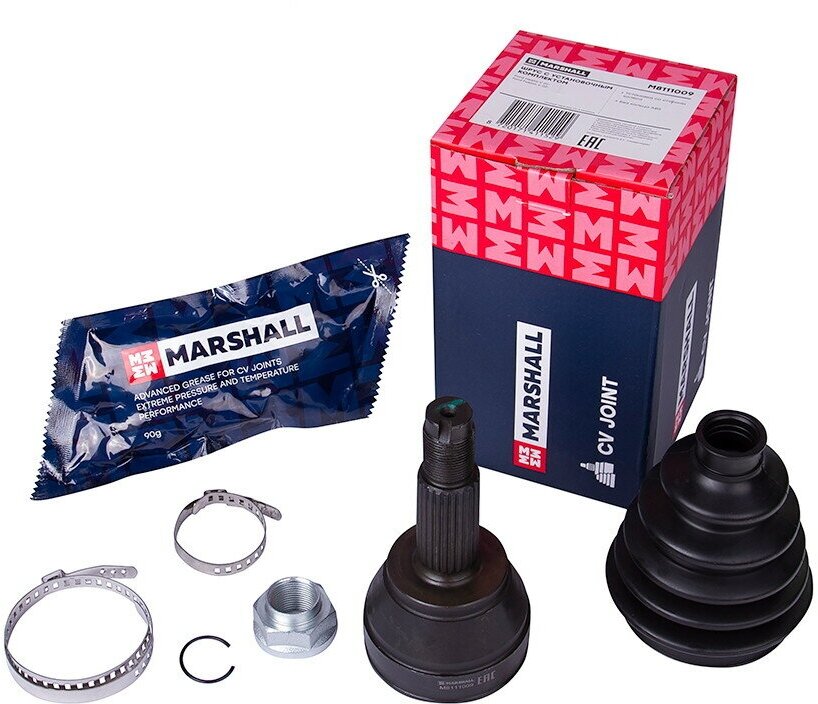 ШРУС внешний (без ABS) MARSHALL M8111009 для Ford Fiesta V 01- Ford Fusion V 02- // кросс-номер SKF VKJA 5596 // OEM 1142788 1418951 1837622