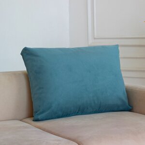 Фото Большая диванная подушка, подушка для кровати, для дивана Замша 62*42 см