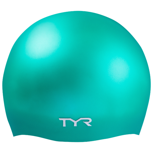 фото Шапочка для плавания tyr wrinkle-free silicone cap, силикон, lcsl/310, зеленый