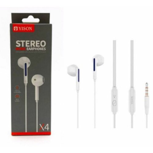 Наушники вкладыши YISON X4 White 45000₽