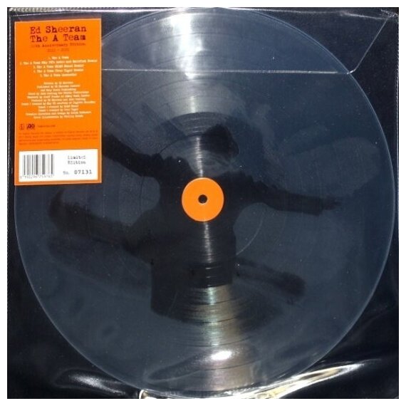 Виниловая пластинка EU Ed Sheeran - The A-Team (Limited Edition)(Clear Vinyl)(12" Vinyl Single)