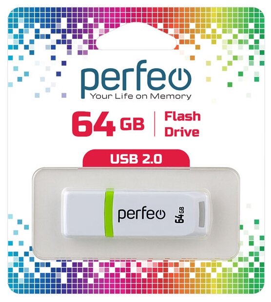 Perfeo USB Drive 16GB C11 Black PF-C11B016 - фото №1
