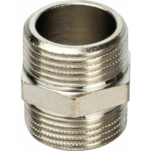 Ниппель STOUT HH 3/4 никелированная латунь SFT-0004-003434 GENERAL FITTINGS 4 шт ниппель переходной stout hh 1 x 3 4 никелированная латунь sft 0004 000134 general fittings