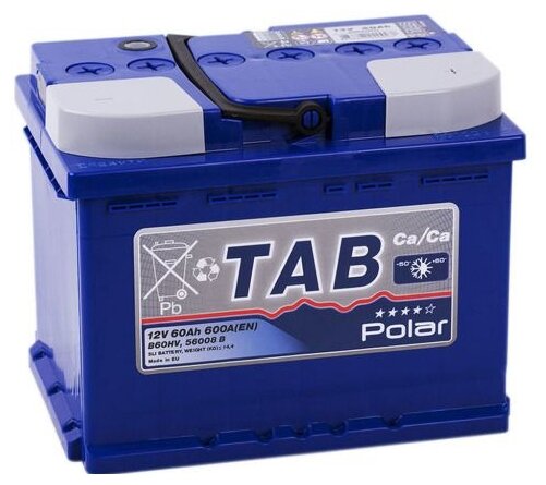 Автомобильный аккумулятор TAB Polar Blue B60HV (121060)