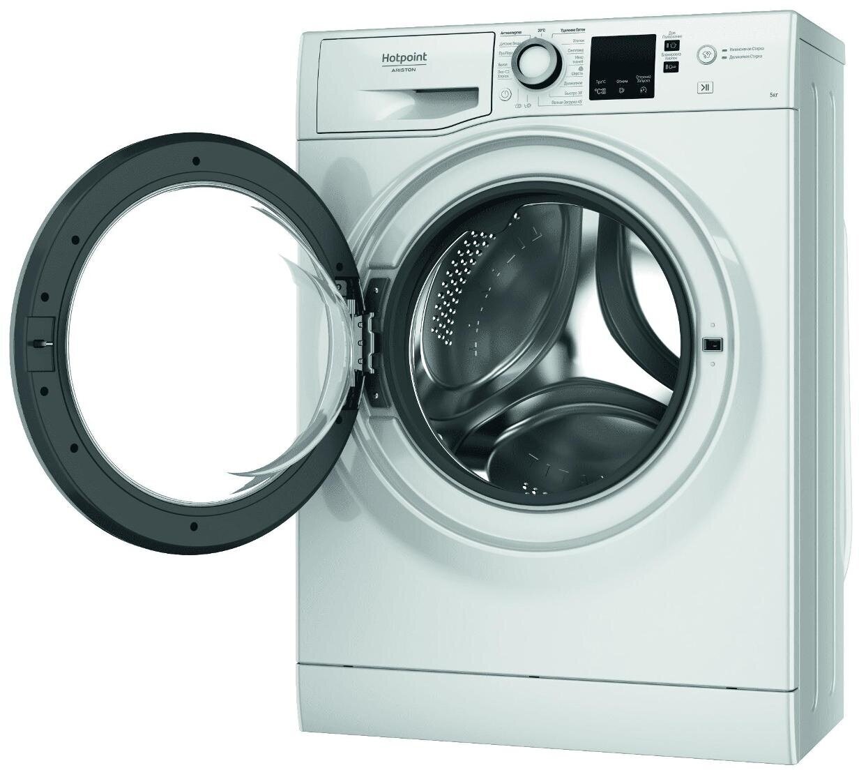 Стиральная машина узкая Hotpoint NUS 5015 S RU - фотография № 4