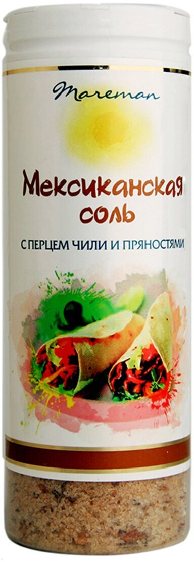 Соль морская поваренная пищевая, Мексиканская соль, помол №0, Mareman, 140 г