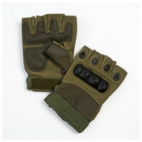 Перчатки тактические Краги, XL, хаки тактические перчатки без пальцев цвет олива зеленый размер xl