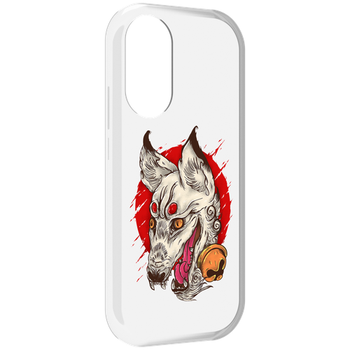 Чехол MyPads страшная собака для Honor X7 задняя-панель-накладка-бампер