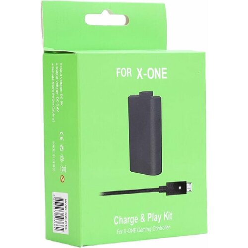 XBOX ONE Аккумулятор 2800 mAh + USB кабель для джойстика, черный (Charge & Play Kit) аккумулятор для геймпада xbox one с кабелем зарядки