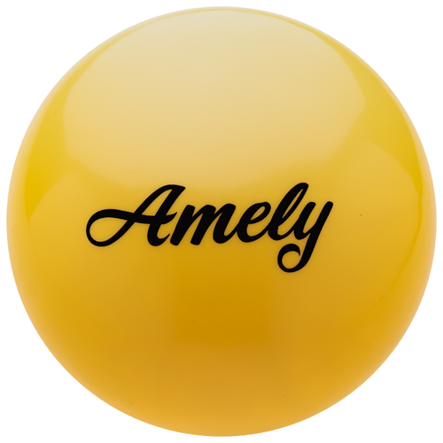 фото Мяч для художественной гимнастики amely agb-101, 19 см, желтый