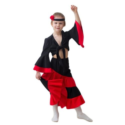 Костюм Бока, размер 122-134, черный/красный костюм бока черный