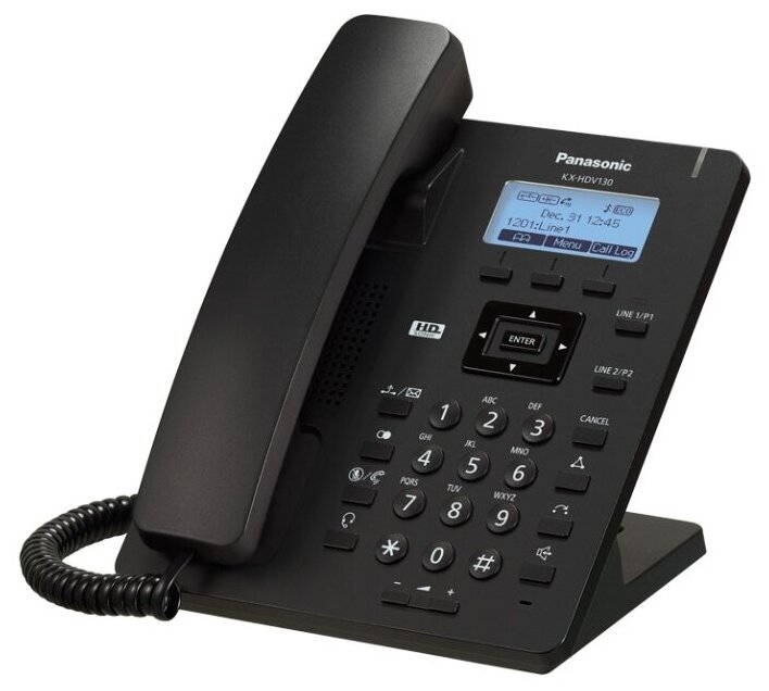 VoIP-телефон Panasonic KX-HDV130RUB черный