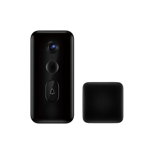 Wi-fi домофон Xiaomi Smart Doorbell 3 черный умный дверной звонок xiaomi smart doorbell 3 bhr5416gl wi fi 2k 180° датчики 5200 мач