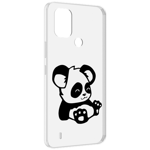 Чехол MyPads панда-детеныш детский для Nokia C31 задняя-панель-накладка-бампер чехол задняя панель накладка бампер mypads панда детеныш детский для realme x7