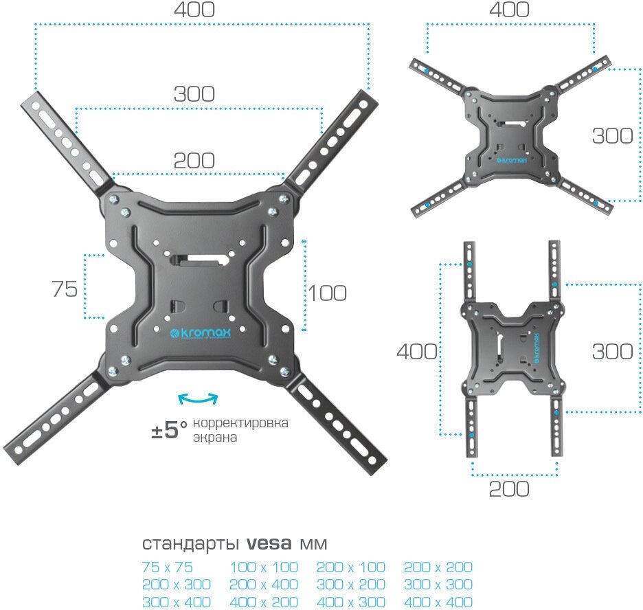 Кронейн на стену Kromax DIX-19