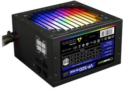 GameMax Блоки питания Блок питания ATX 500W VP-500-RGB-MODULAR 80+, Ultra quiet