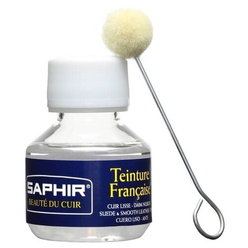 Универсальный краситель SAPHIR Teinture francaise sphr0812 для всех видов гладких кож, велюра, нубука, текстиля, бесцветный, 50мл.