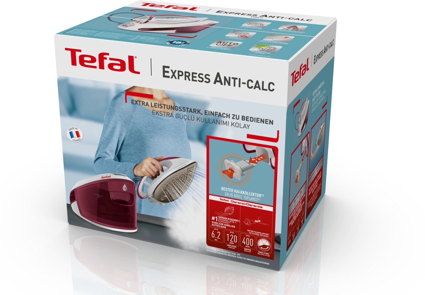 Паровая станция TEFAL SV8012E0, белый / фиолетовый - фото №9