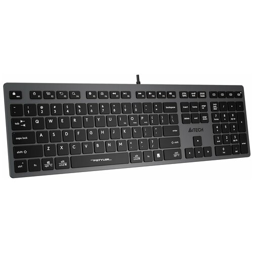 Клавиатура A4Tech Fstyler FX50 серый USB slim Multimedia клавиатура a4tech fstyler fx50 usb white