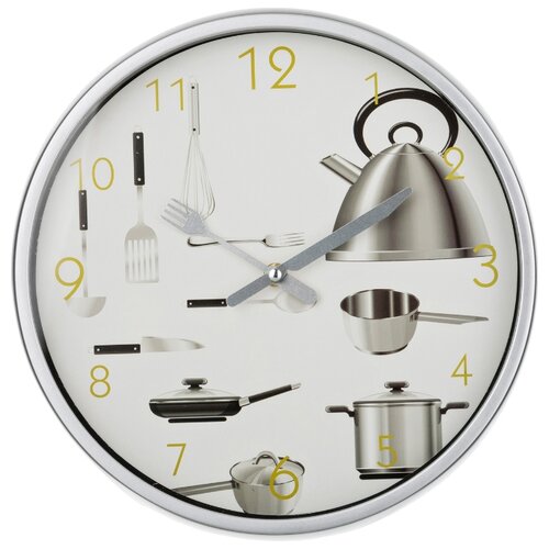 фото Часы настенные кварцевые lefard chef kitchen 30*30*4 см d циферблата=27 см (220-206)