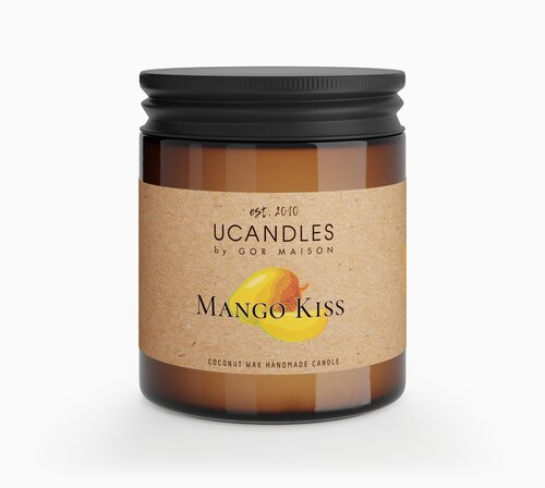 Свеча ароматическая Ucandles, Mango Kiss №37, 200мл.