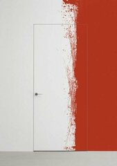 Скрытая дверь под покраску INVISIBLE Грунт под покраску, открытие на себя, 600x2000, левое