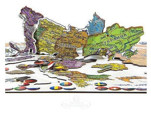 Пазл магнитный АГТ Геоцентр Карта европы - фото №13
