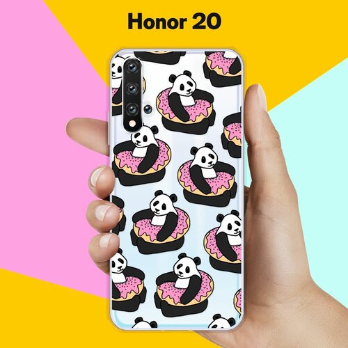 Силиконовый чехол на Honor 20 Панды / для Хонор 20 силиконовый чехол панды на honor 20 pro