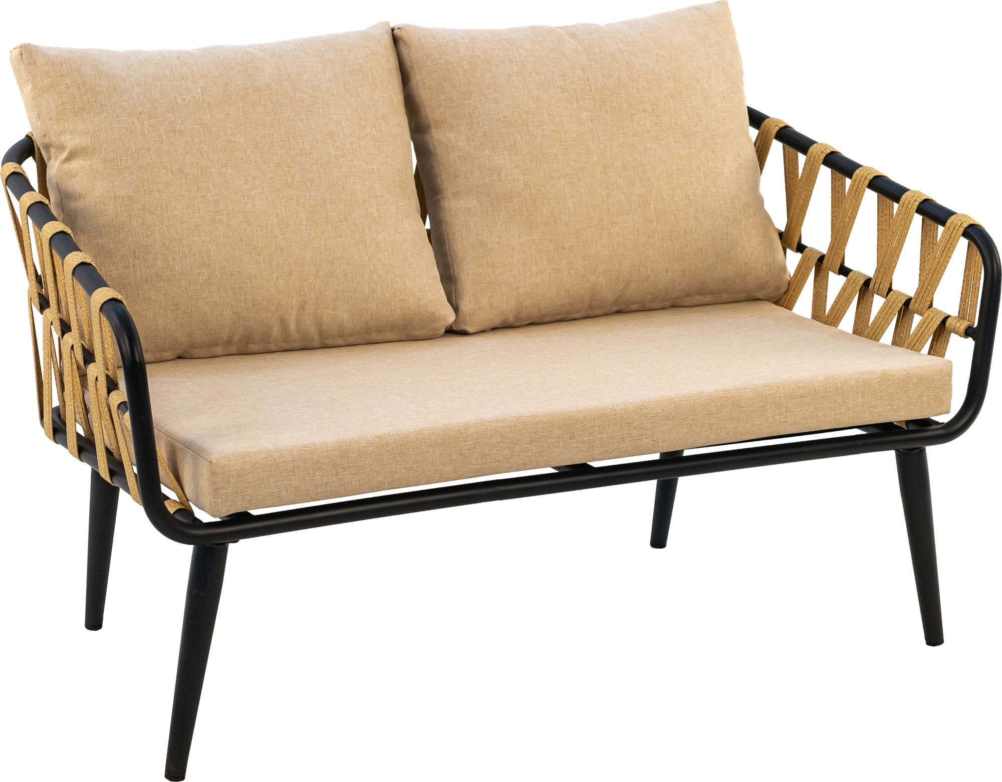 Комплект плетеной мебели из искусственного ротанга ALFART LIMA (диван 2-мест, 2 кресла, стол журнальный) грано - фотография № 7