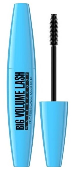 Тушь для ресниц водостойкая Eveline Big Volume Lash, черная