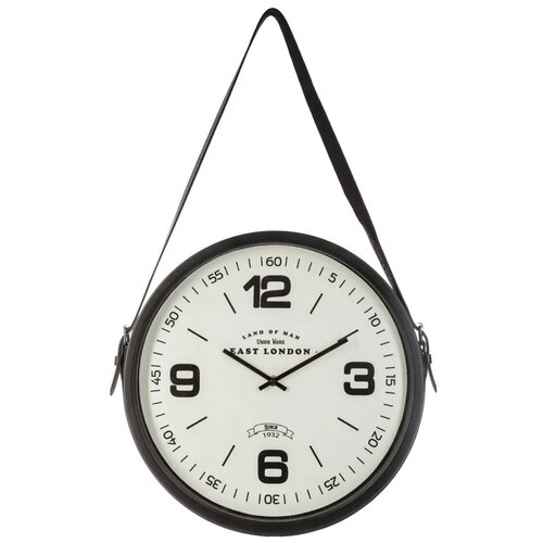 Часы настенные Atmosphera Spirit круглые полипропилен цвет черный бесшумные ø38 см