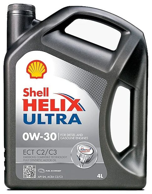 Синтетическое моторное масло SHELL Helix Ultra ECT 0W-30