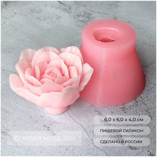 Силиконовый молд Роза на подложке силиконовая форма молд роза