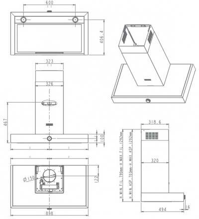 Вытяжка 90 см KitchenAid - фото №7