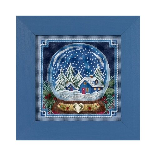 фото Набор для вышивания снежный шар mill hill