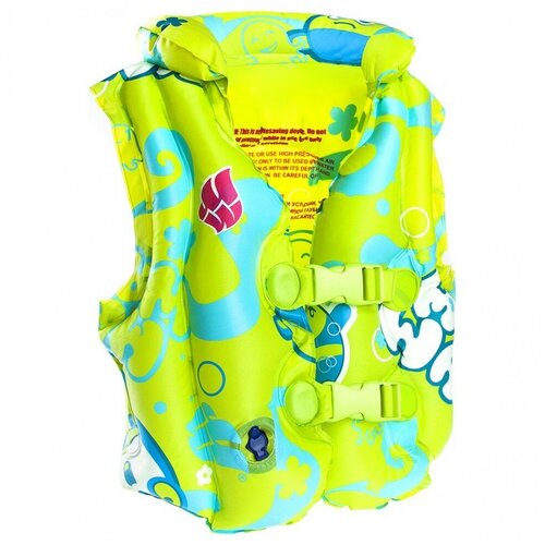 фото Жилет надувной mad wave swimvest mad bubbles - зеленый