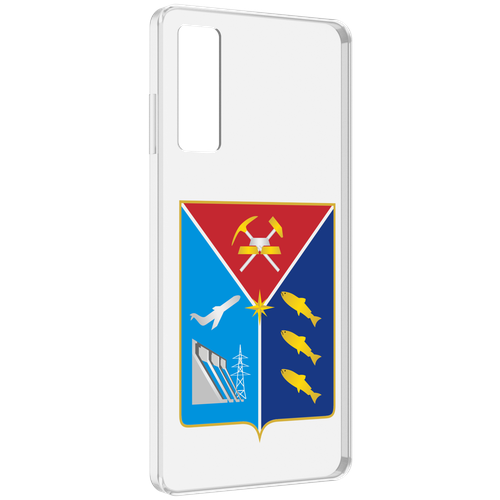 Чехол MyPads герб-магаданская-область для TCL 20 5G задняя-панель-накладка-бампер
