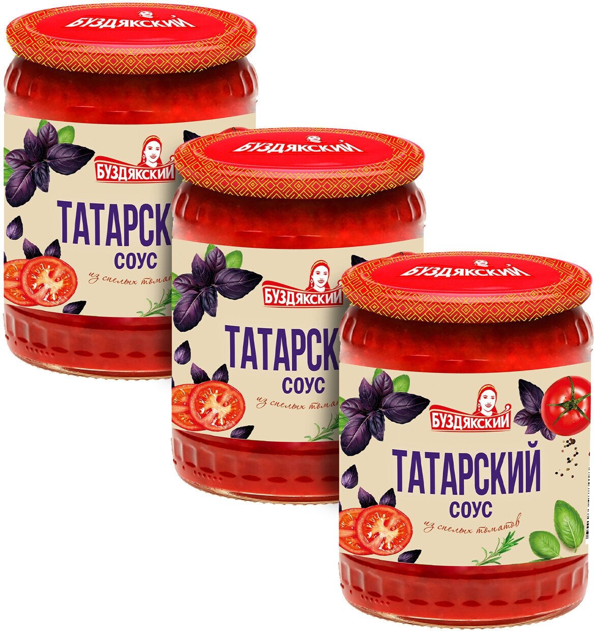 Соус томатный Буздякский Татарский, 500г х 3шт