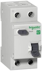Дифференциальный выключатель (УЗО) Schneider Electric Easy 9, 2P, 25А, 10мА, AC, 4,5kA, EZ9R14225