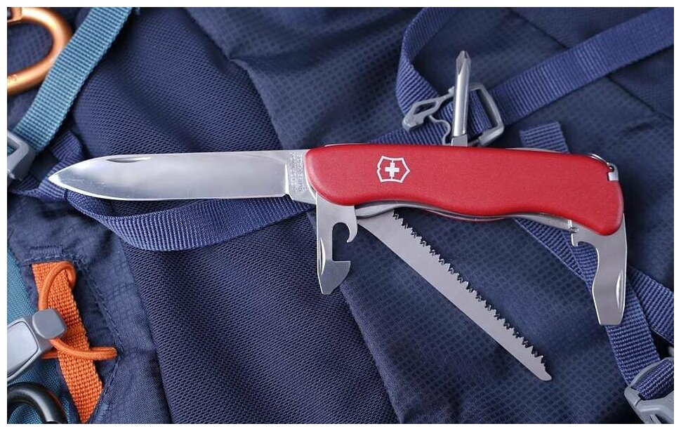 Нож перочинный Victorinox TRAILMASTER (0.8463) 111мм 12функций красный - фото №6