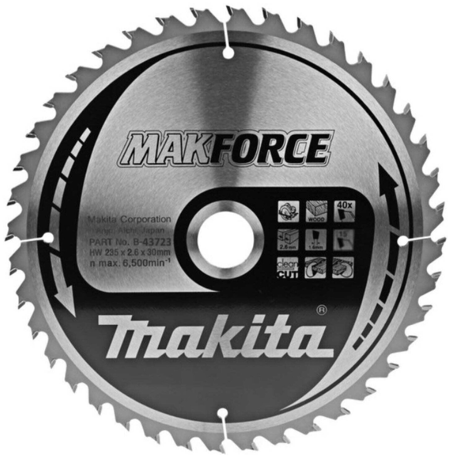 Пильный диск Makita B-43723 235x30x40T