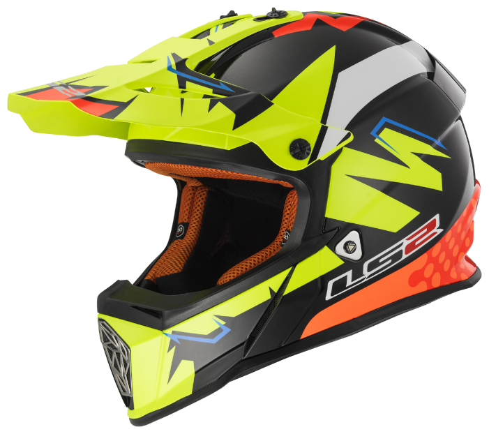 Шлем LS2 MX437 FAST VOLT (ISAAC VINALES REPLICA) акция (XL, Black Yellow Orange)