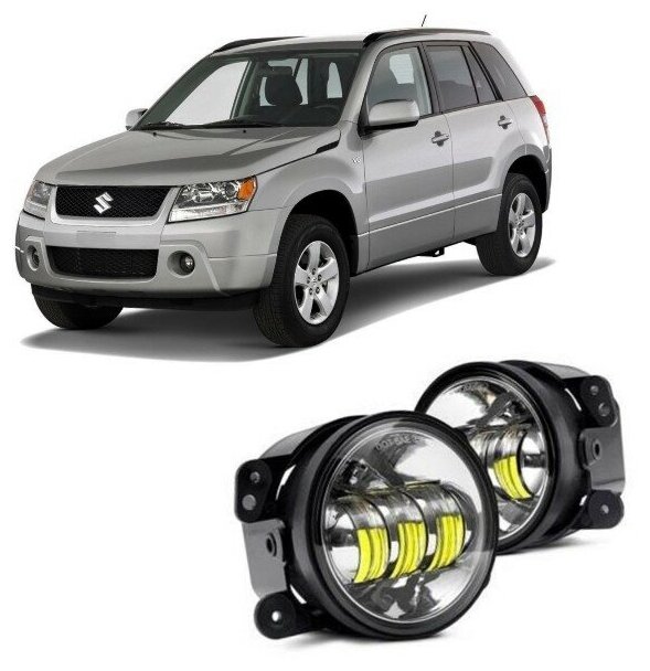 Туманки ПТФ Противотуманные фары LED светодиодные Suzuki Grand Vitara с 2005 года