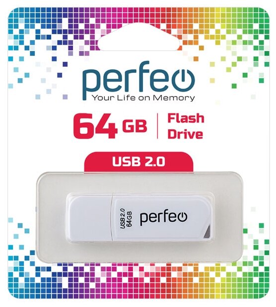 USB флешка Perfeo USB 64GB C10 White